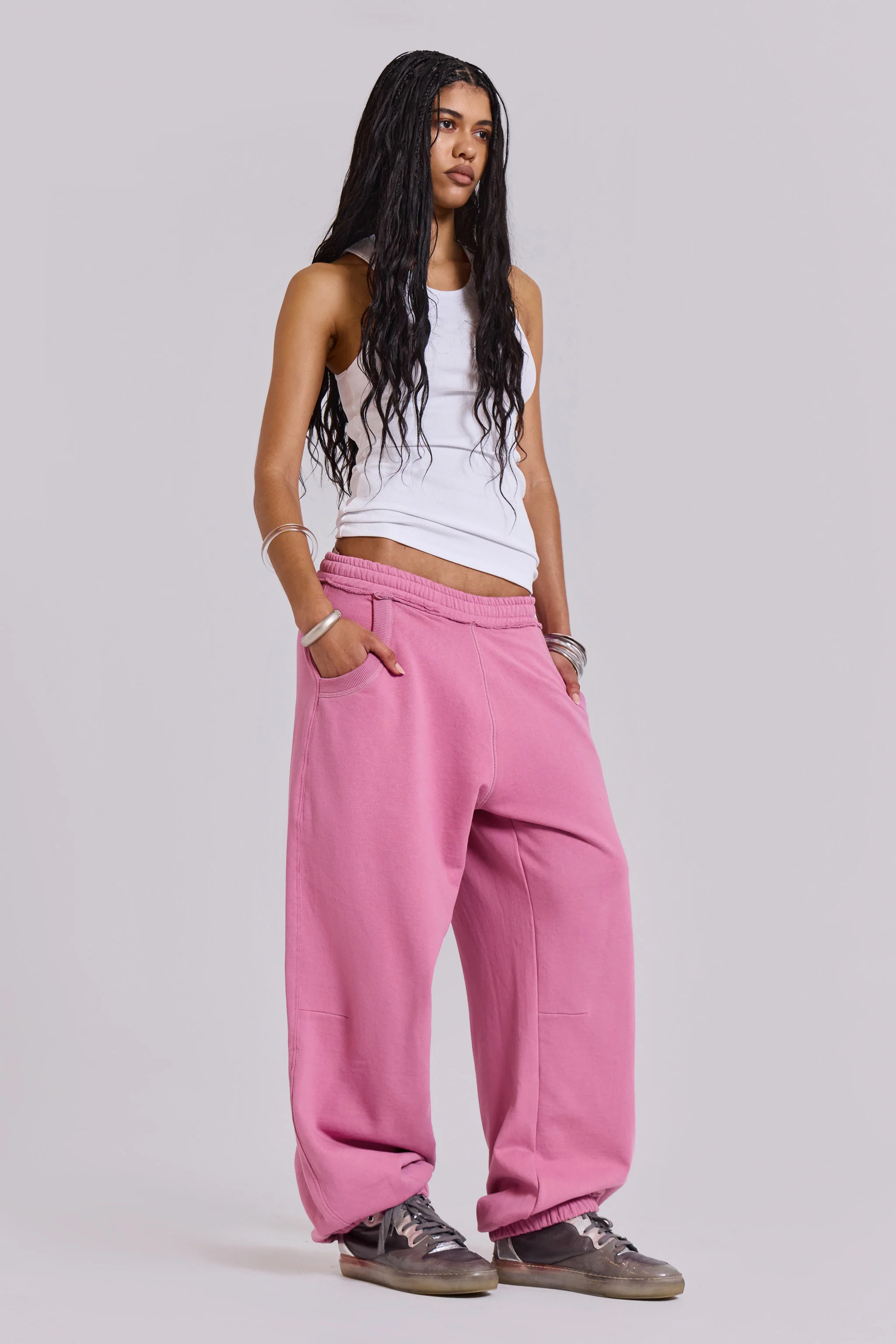 Pink Baggy Cuffed Monster Joggers - Image 7