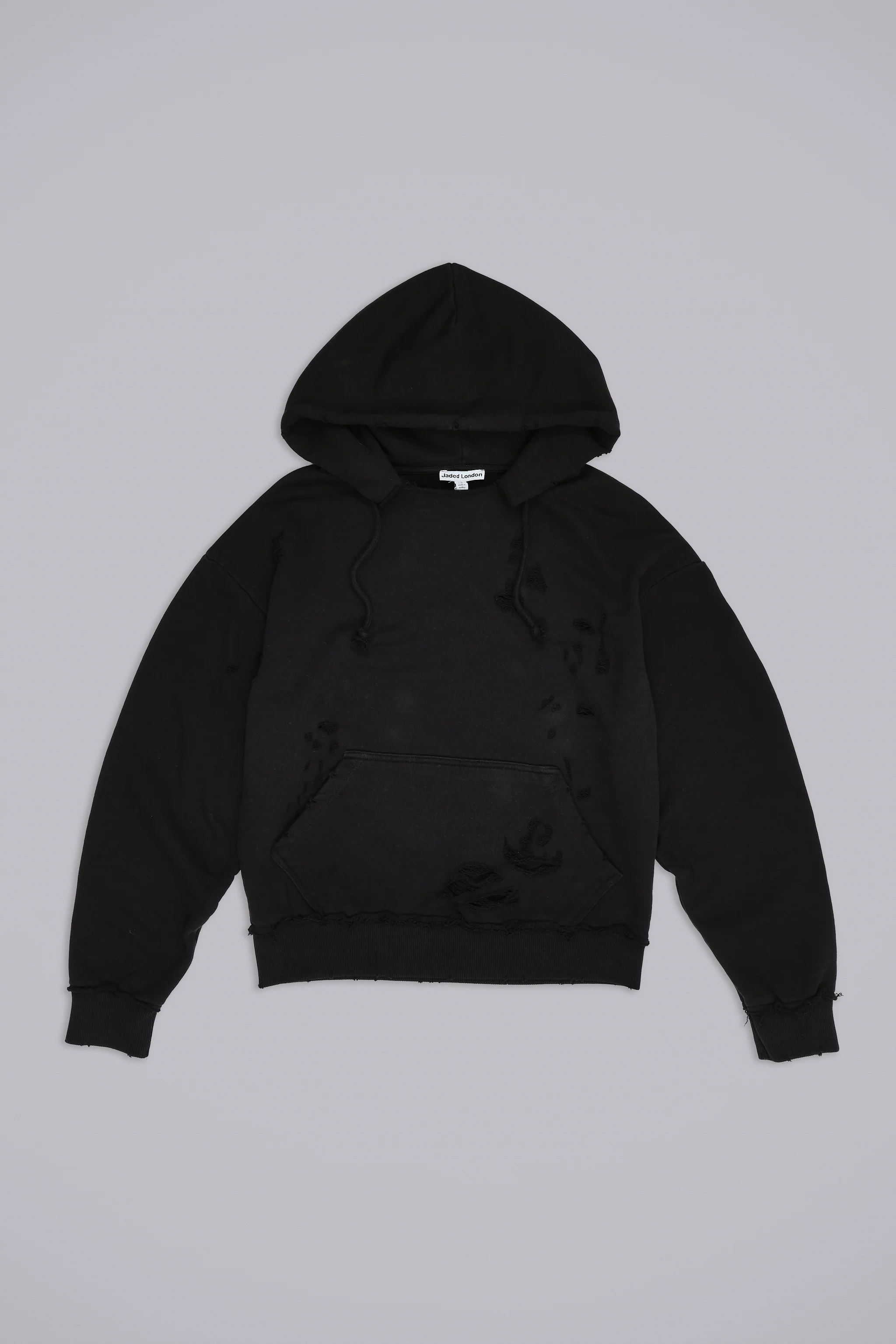 Pullover Bitten Hoodie in Black - Image 2