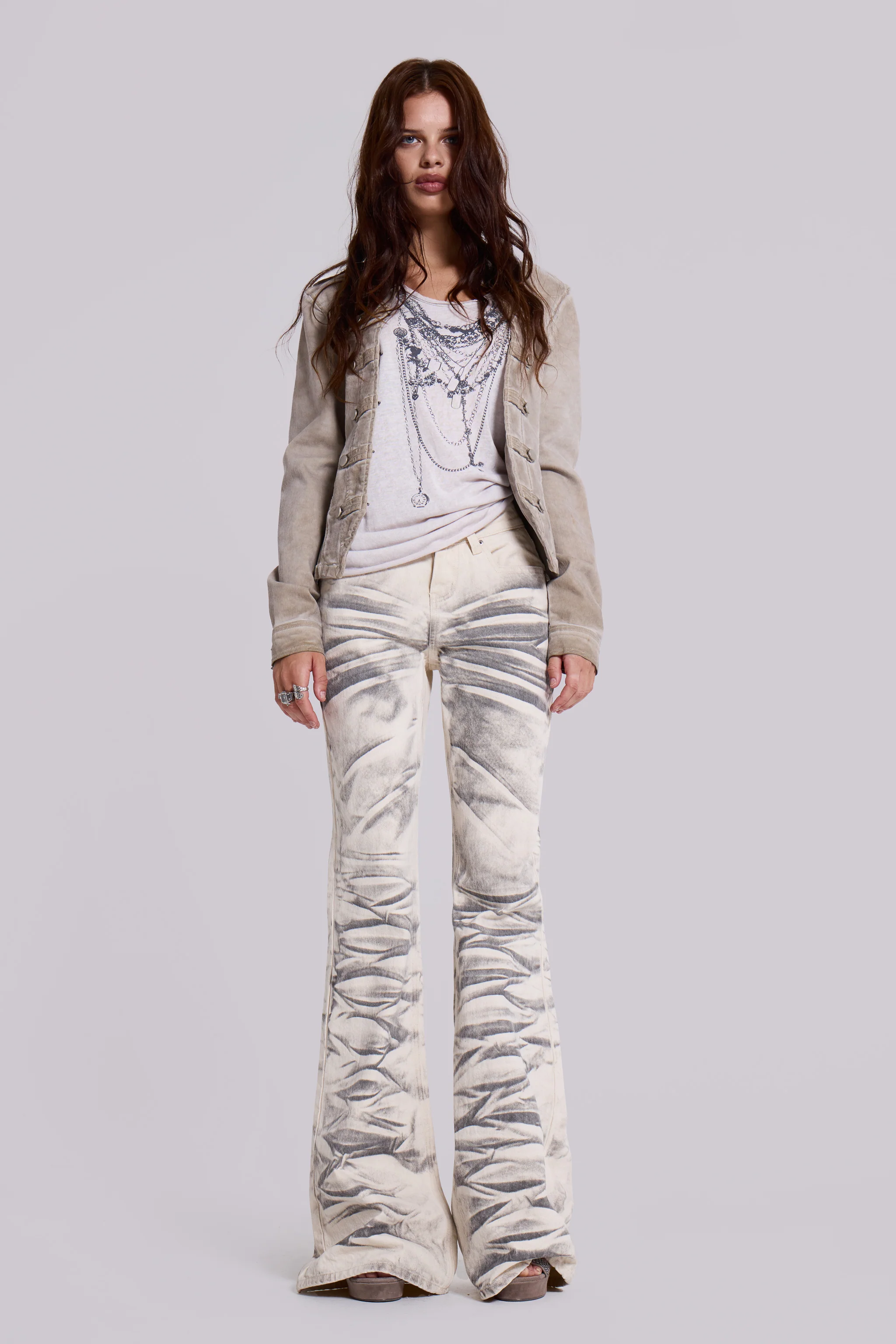 Rebel Military Jacket in Clay - Image 7