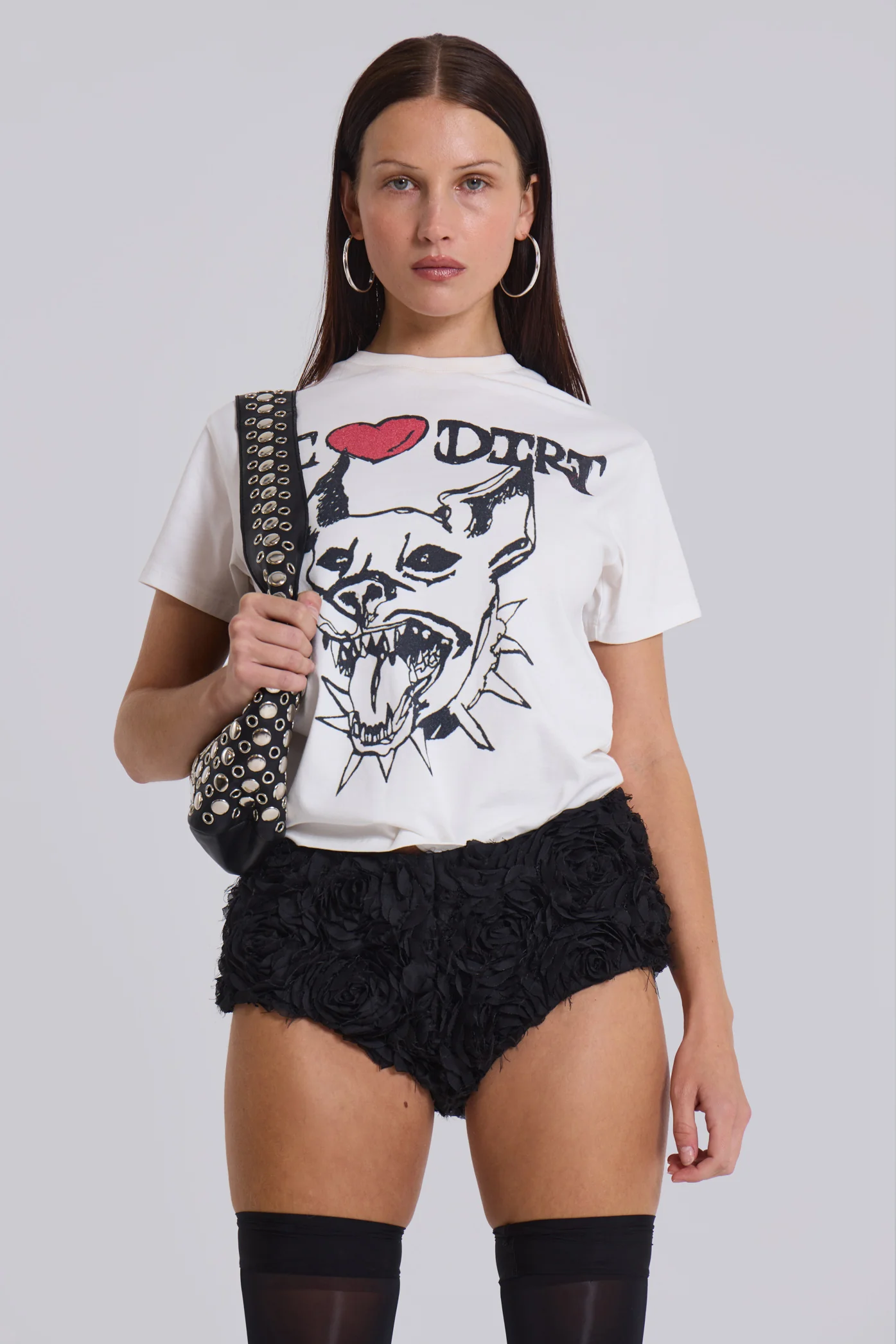 Black Roses Mini Bloomer Shorts - Image 4