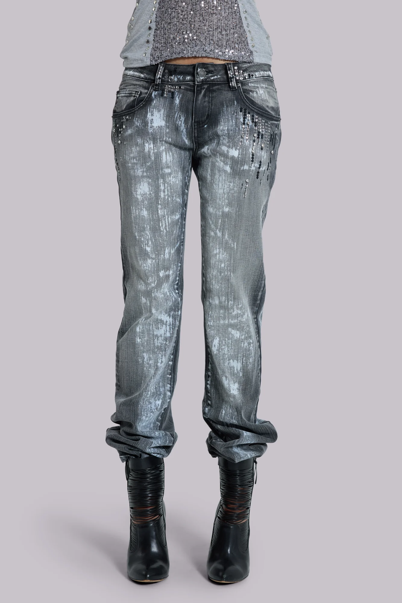 Sequin Bootcut Cooper Jeans - Image 7
