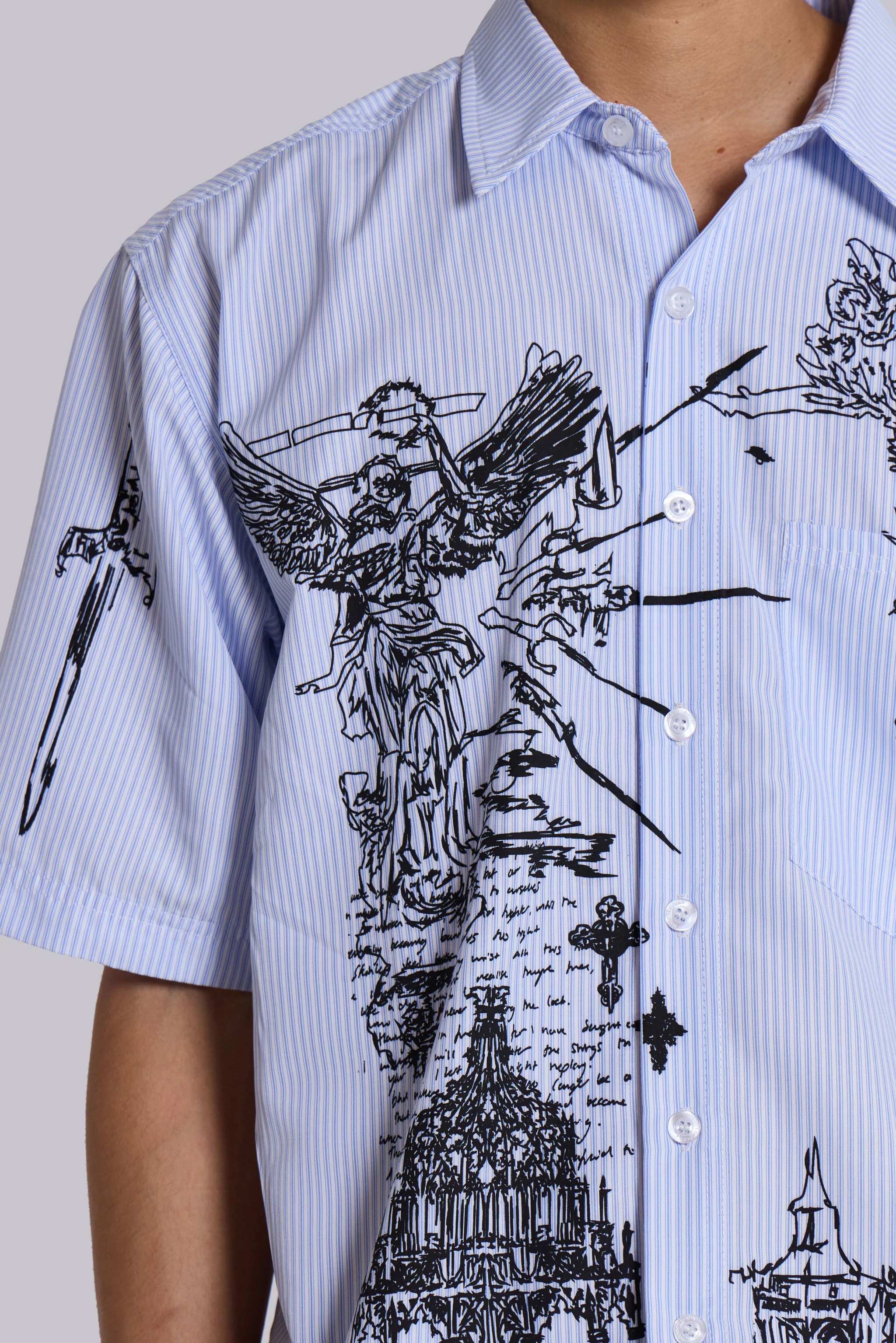Sketch Pinstripe Shirt - Image 6