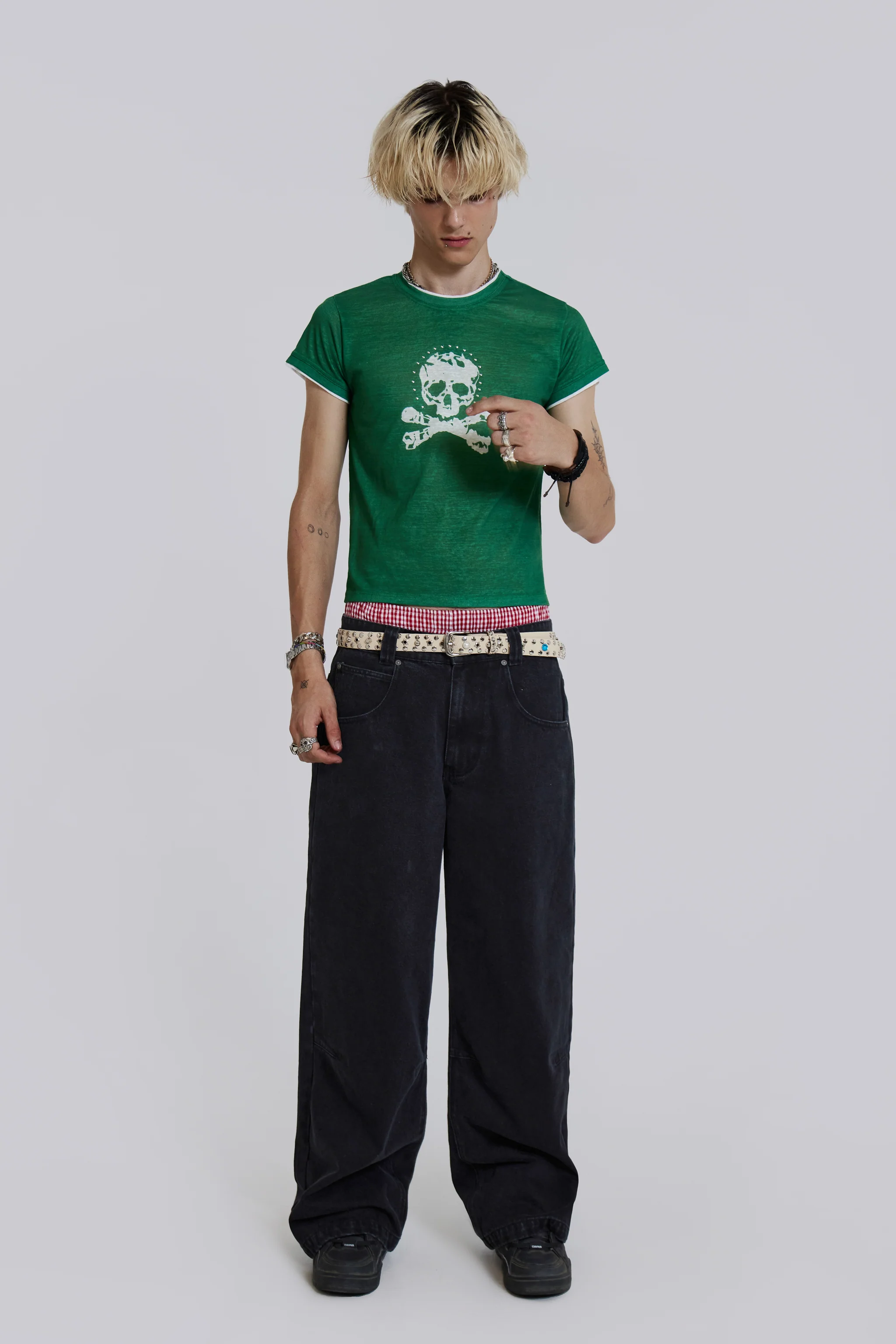 Solid Black Low Rise Colossus Jeans - Image 3