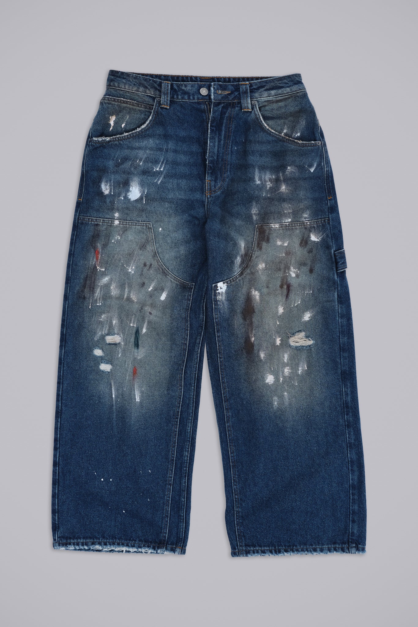 Splatter Cinch Jeans - Image 3