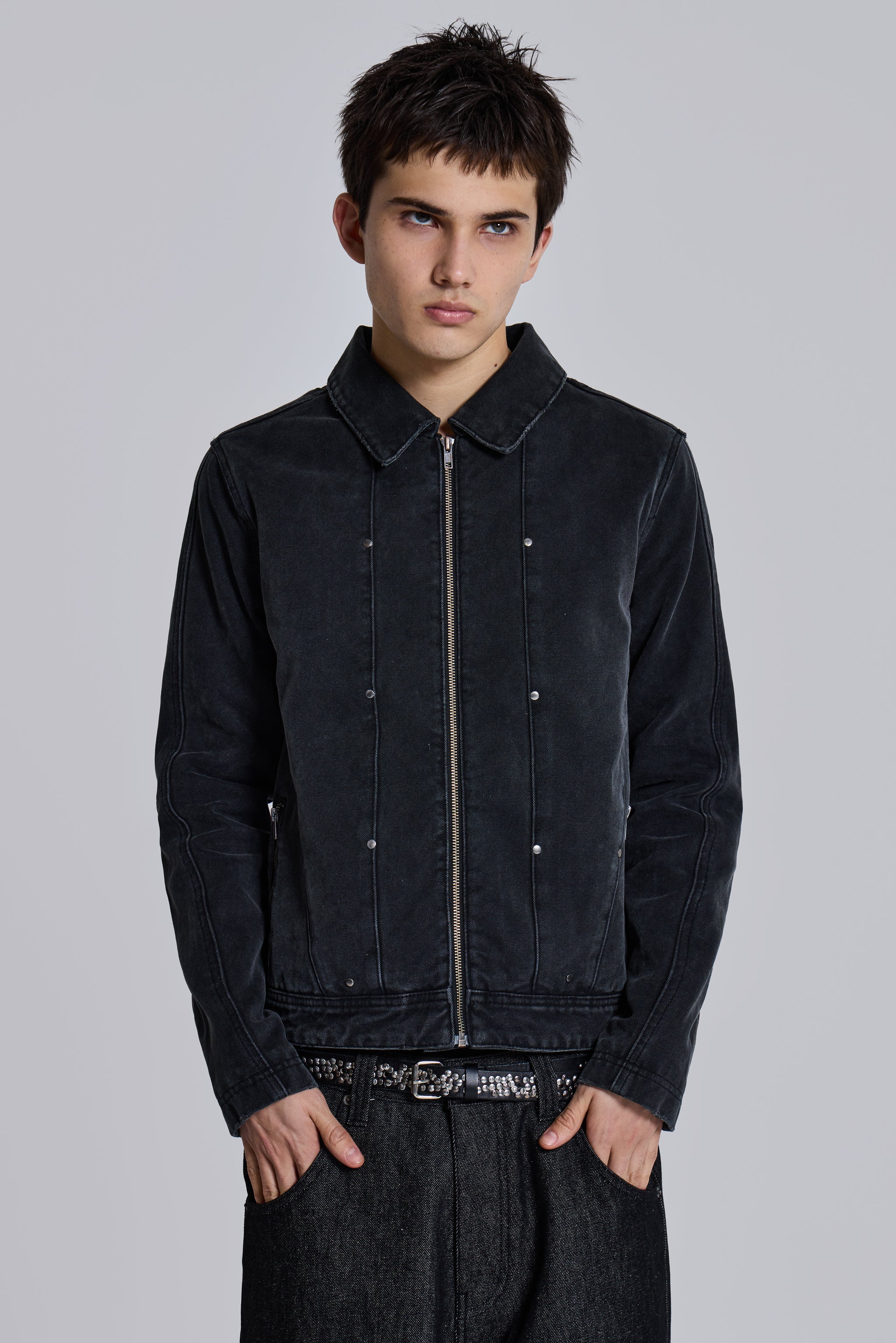Stud Denim Jacket - Image 4