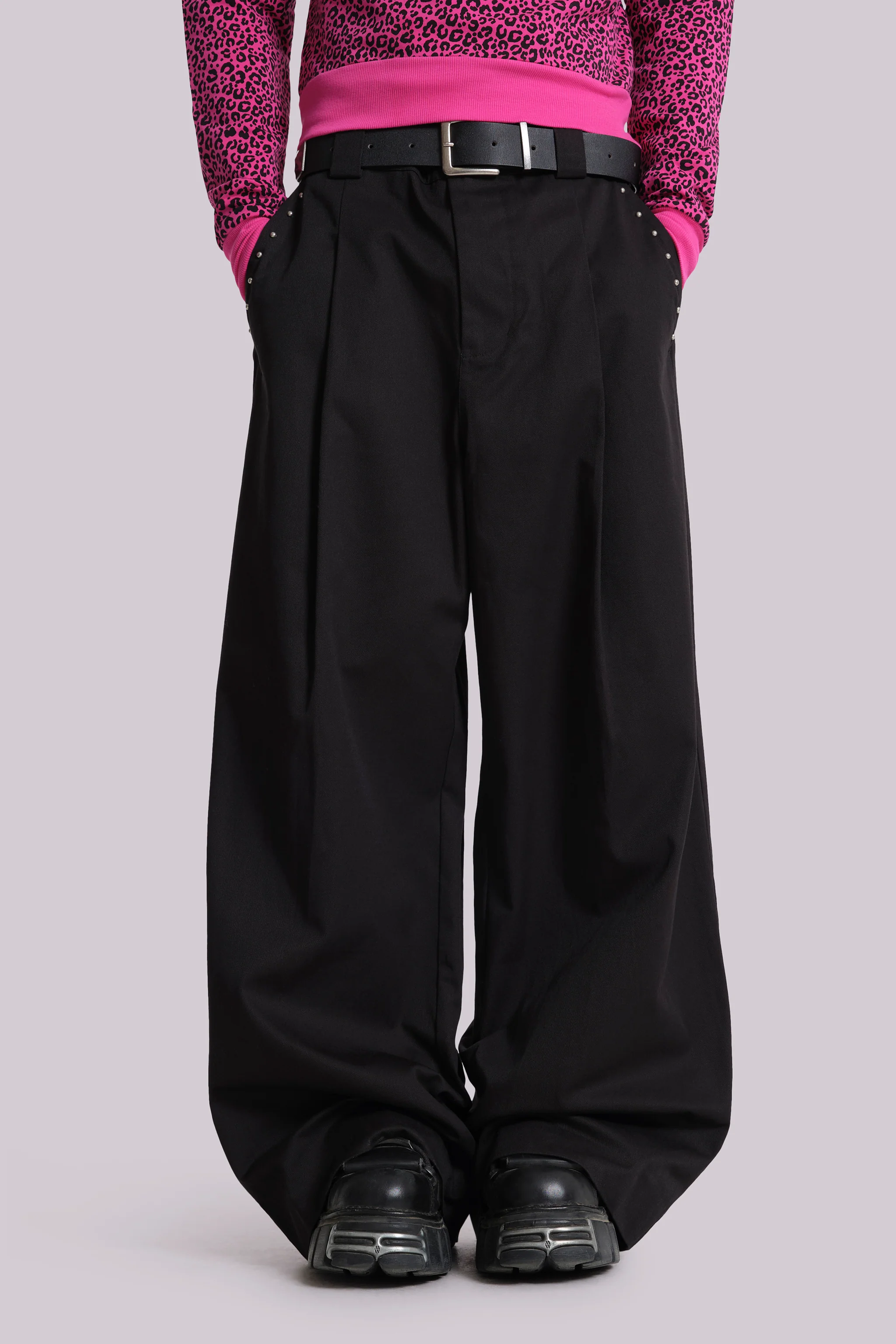 Studded Black Goliath Suit Pants - Image 2