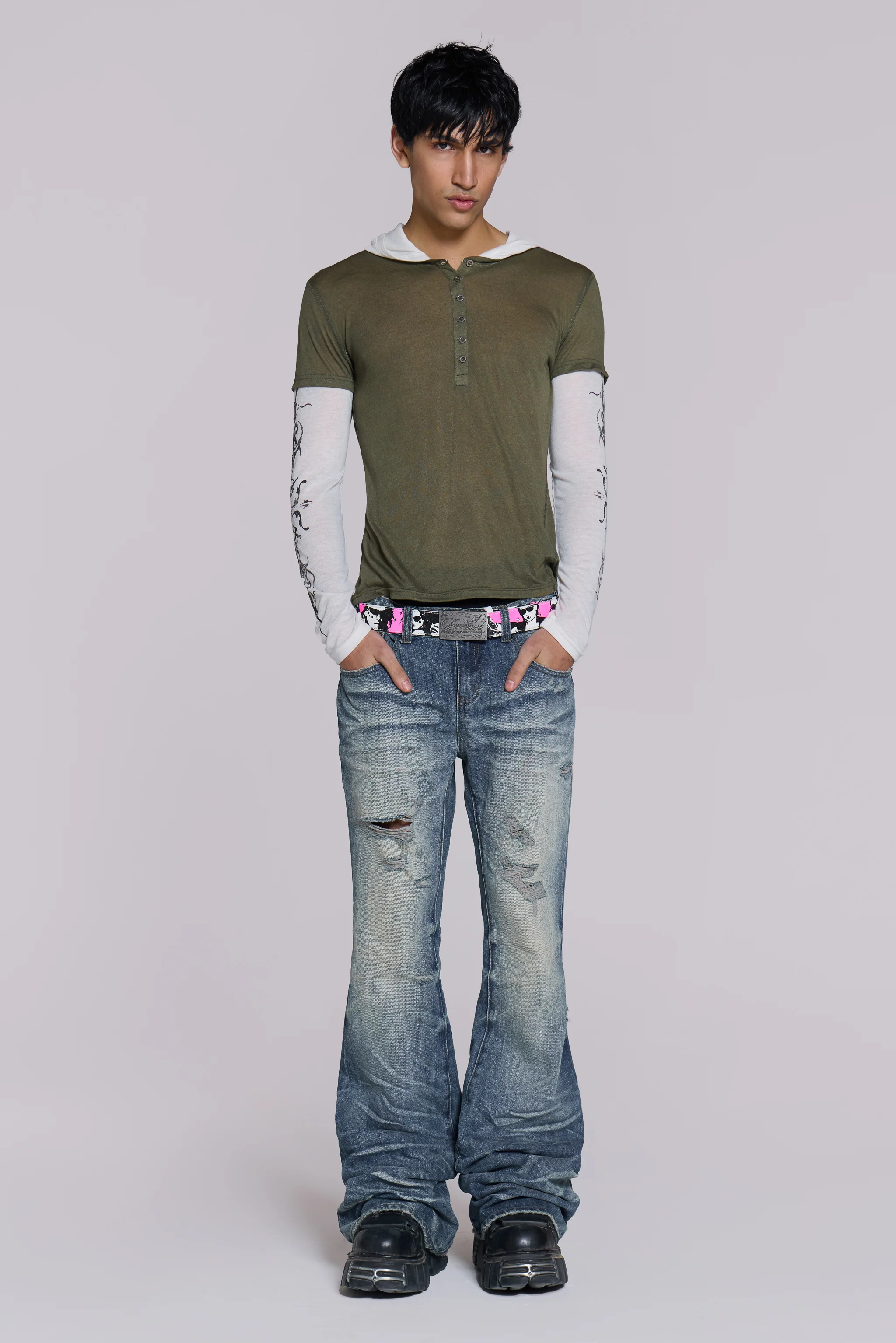 Tattoo Double Layer Hooded Mist - Image 5
