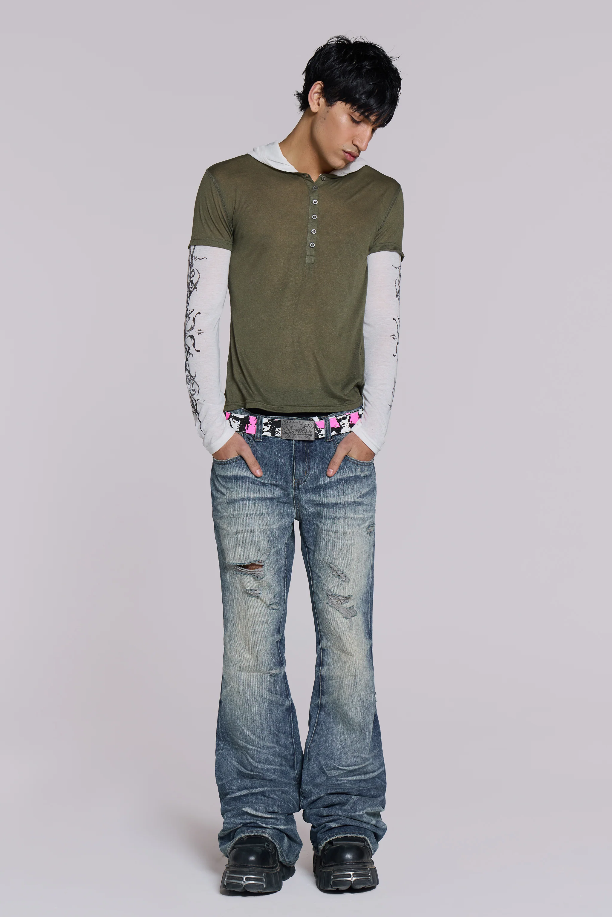 Tattoo Double Layer Hooded Mist - Image 8