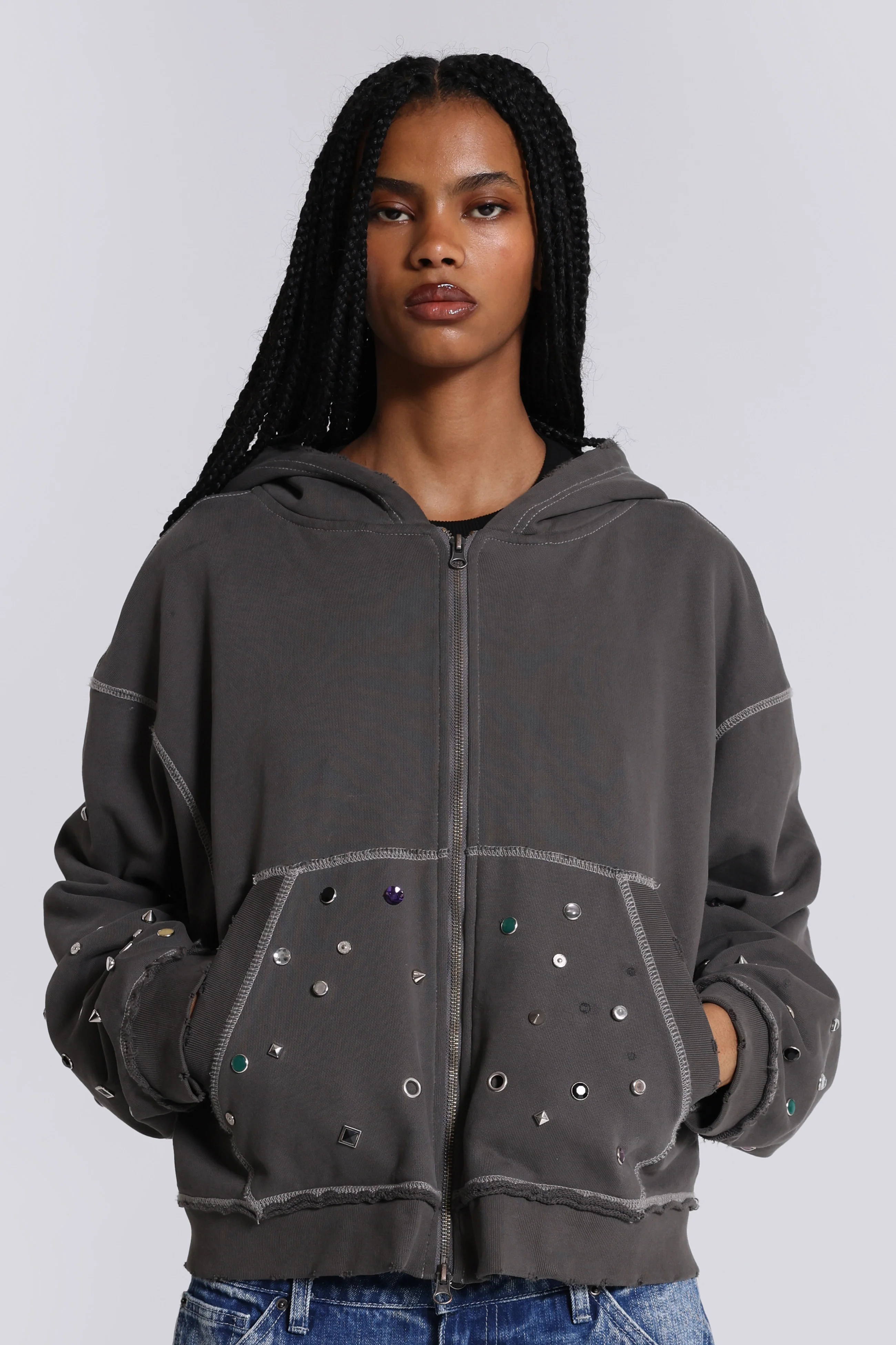 Trixa Jewel Studded Hoodie - Image 7