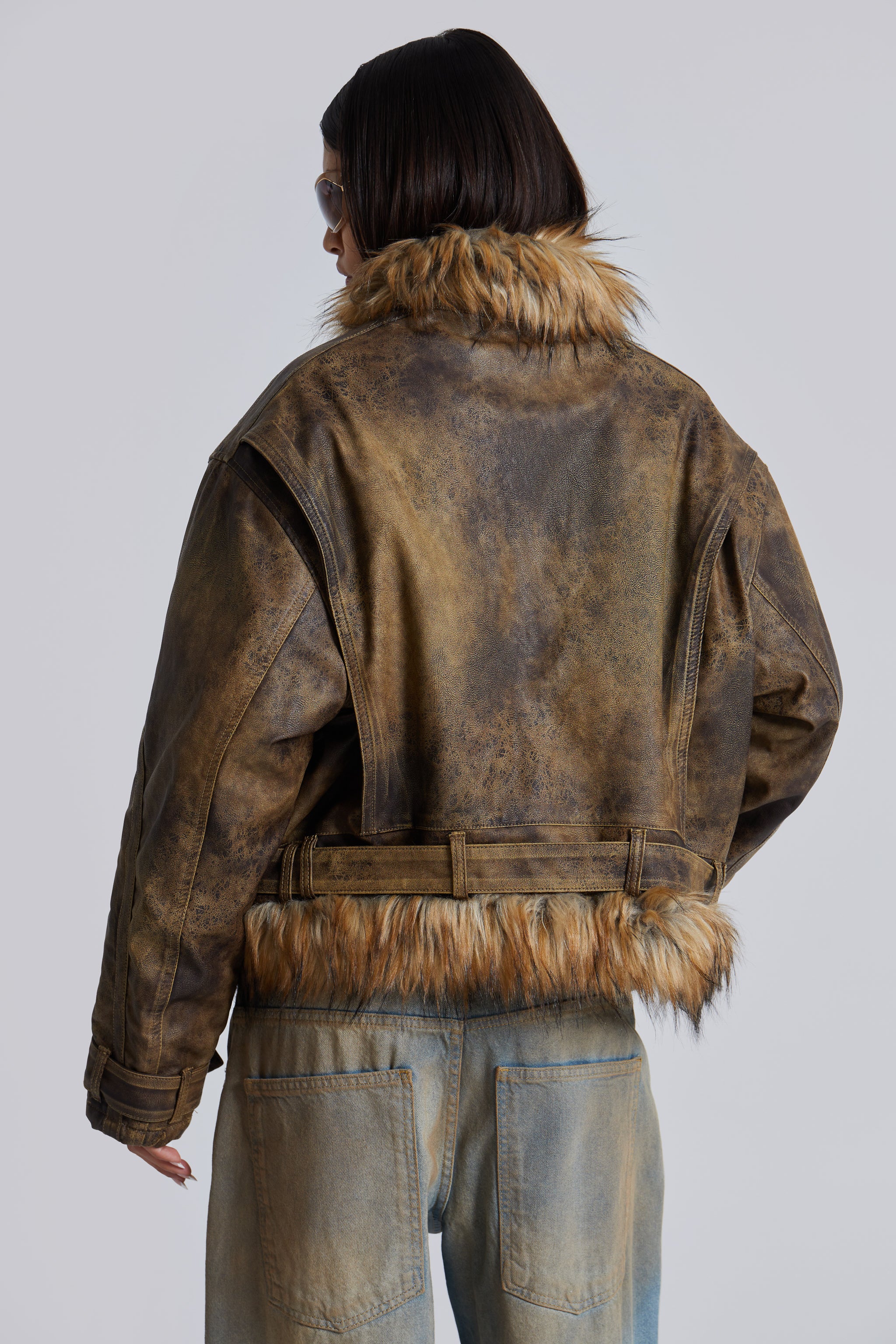 Vaca Faux Leather Jacket - Image 4