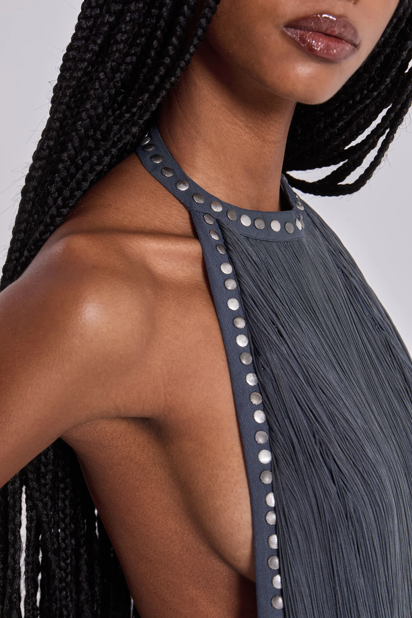 Vadra Backless Fringe Mini Dress - Image 5