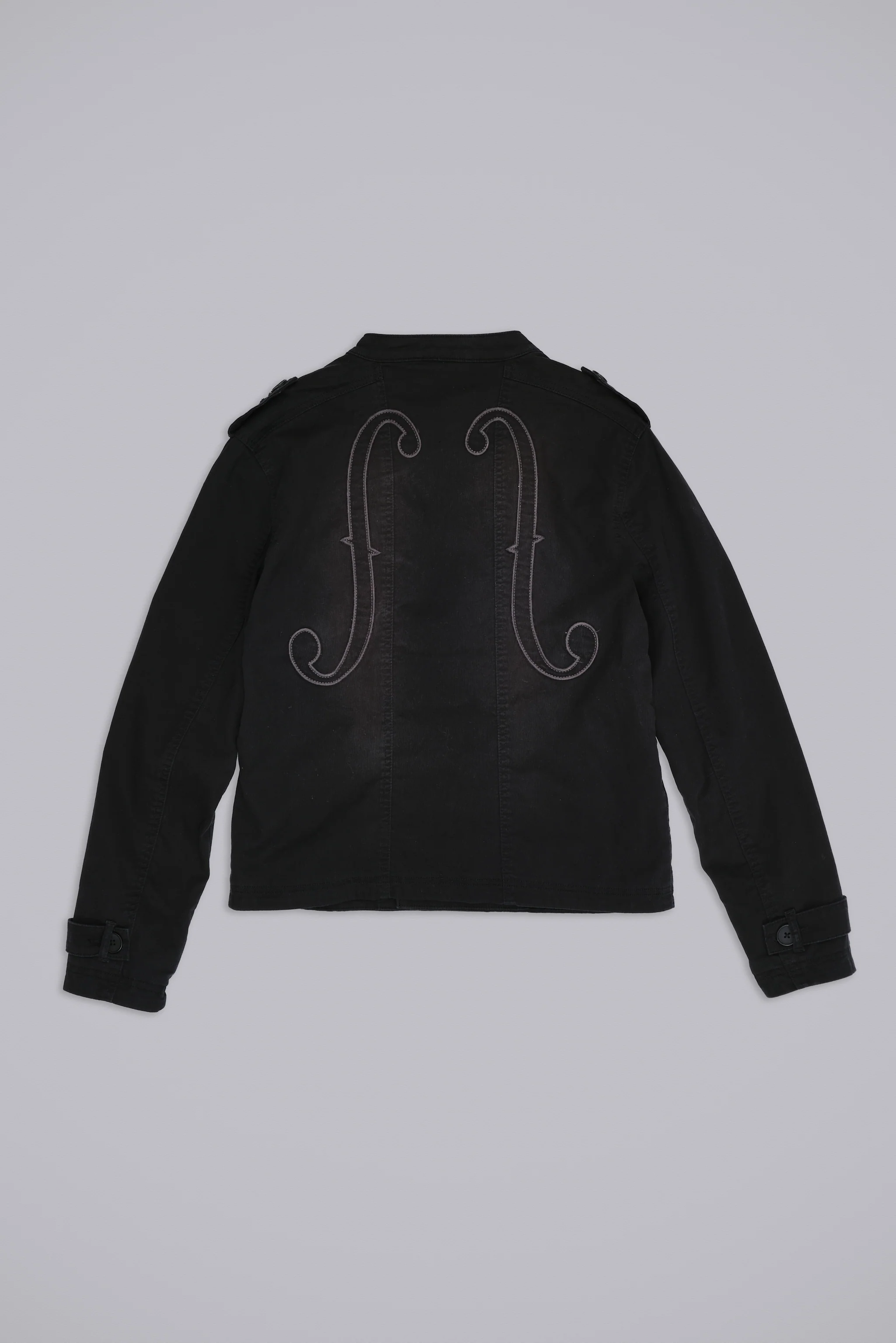 Violin Double Breasted Military Jacket - Image 2