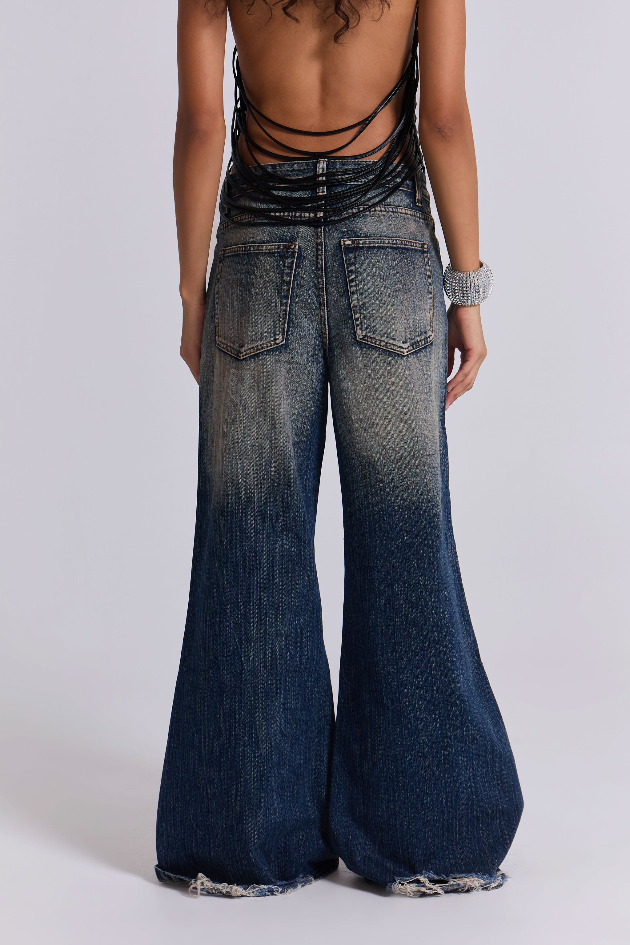 Vortex Baggy Flared Jeans - Image 5