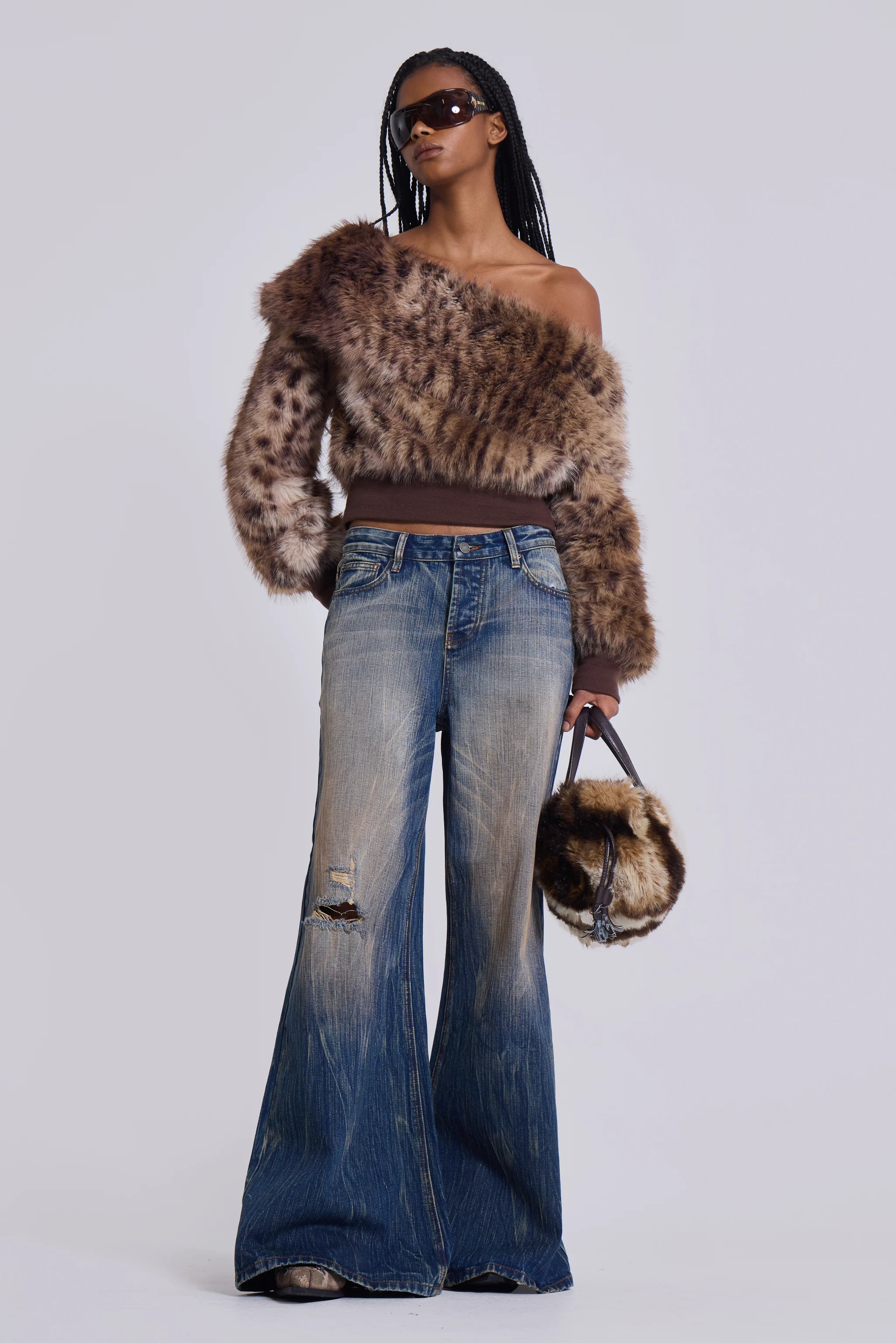 Vortex Baggy Flared Jeans - Image 7