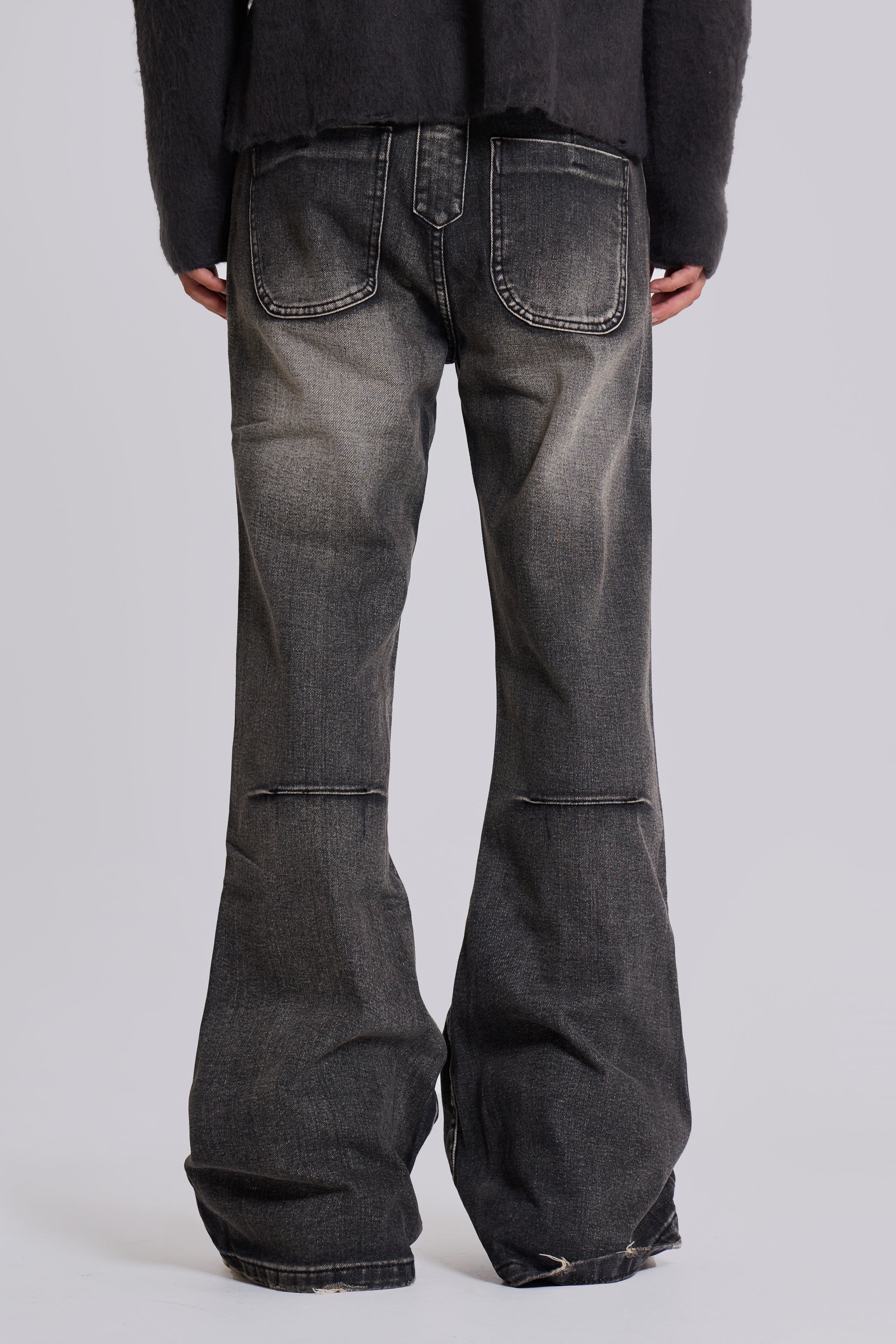 Washed Black Blaze Flared Jeans - Image 17