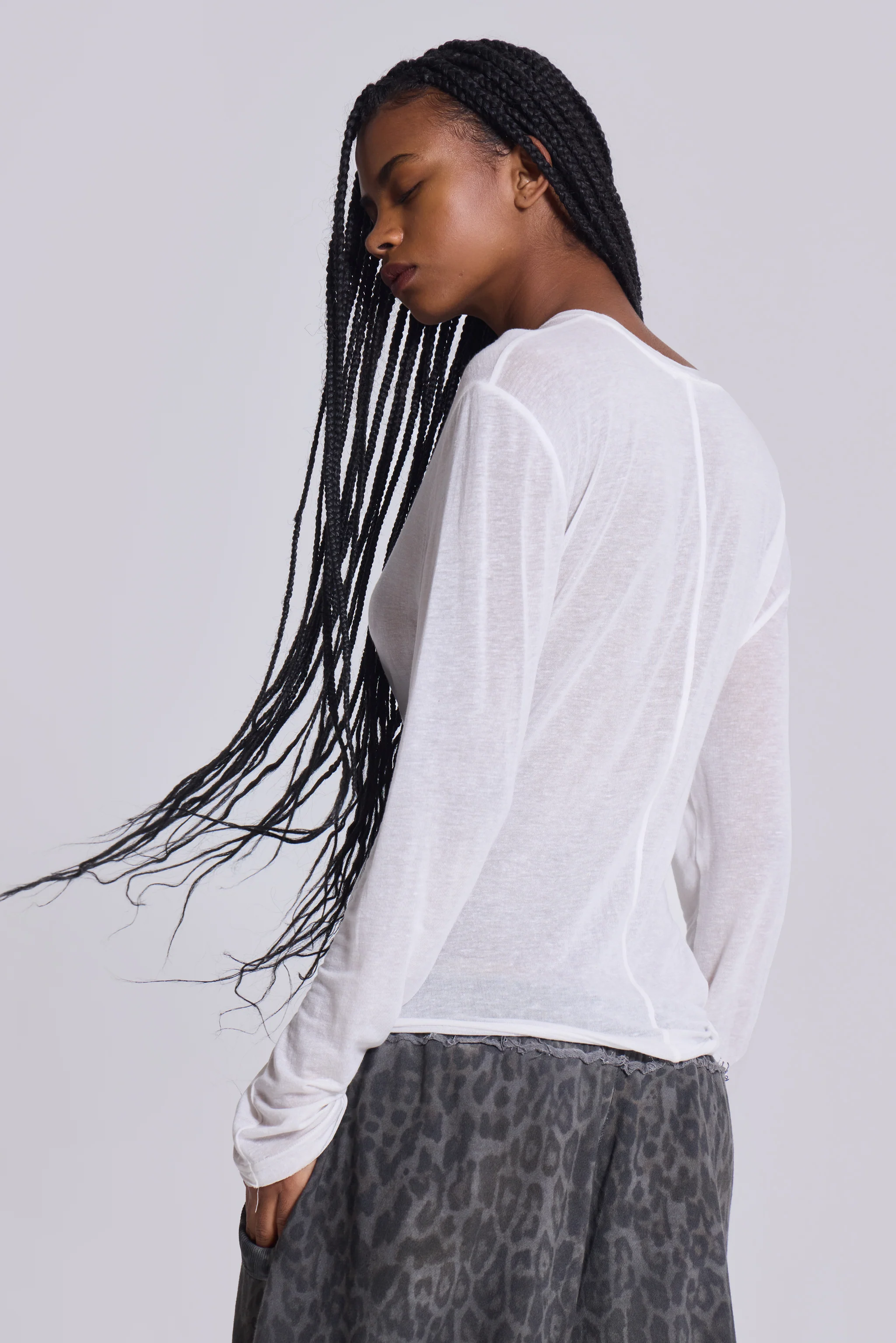 White Mist Long Sleeve Top - Image 4