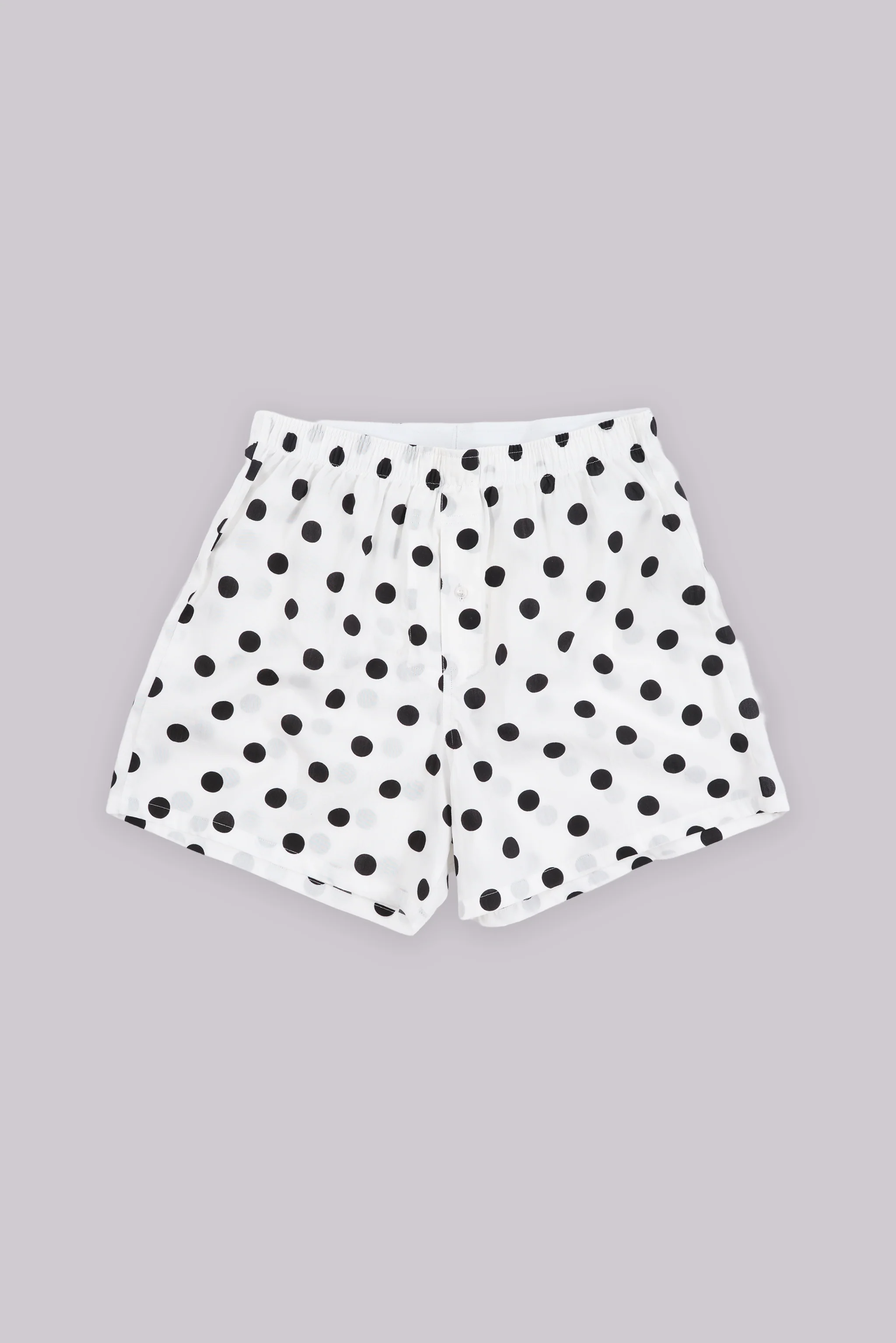 White Polka Boxers