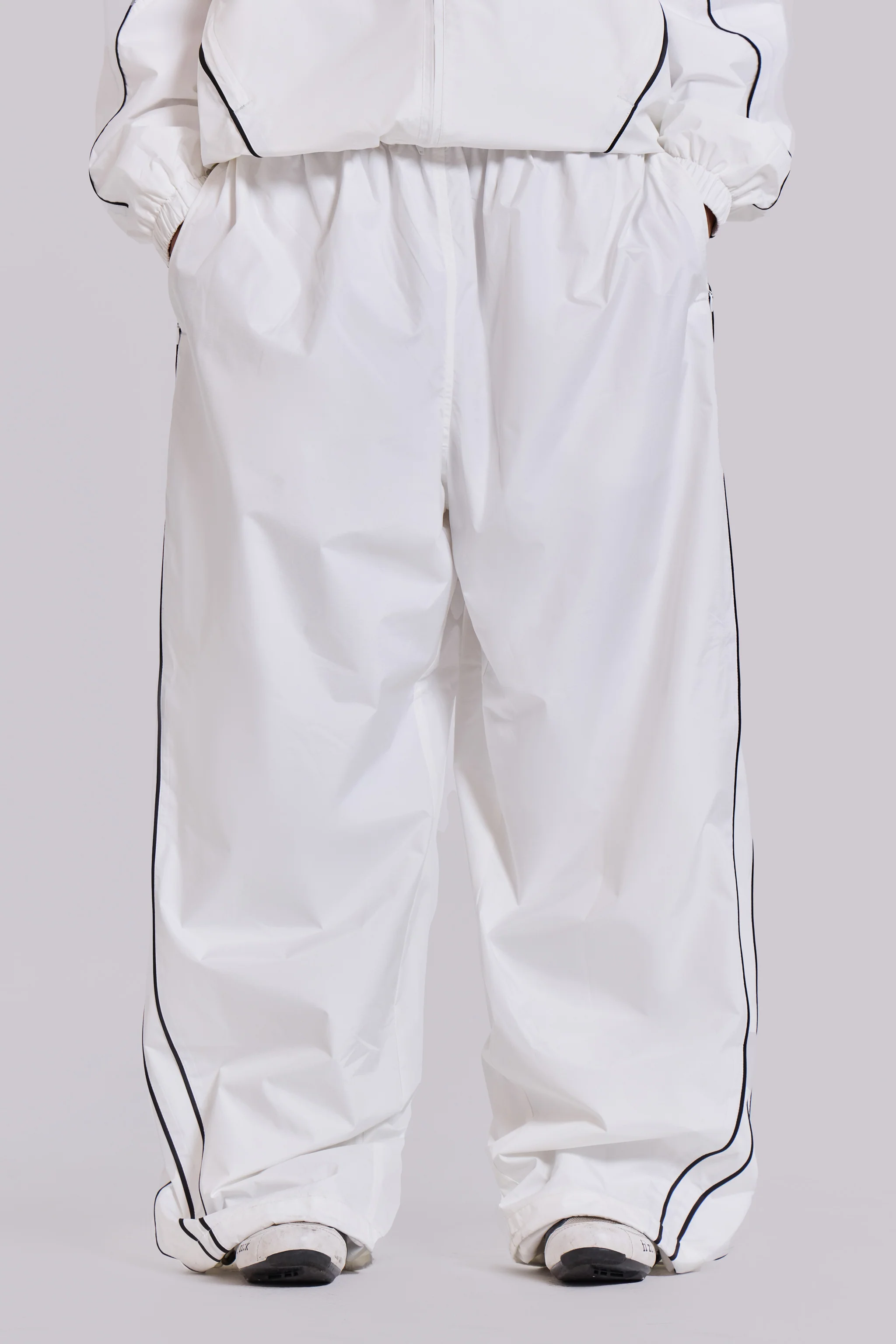 White Vapor Tracksuit Bottoms - Image 2