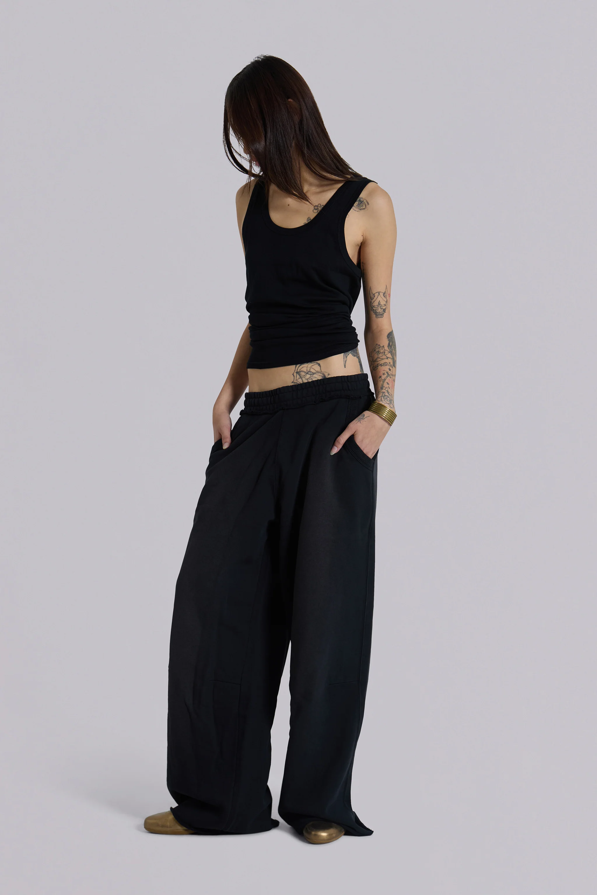 Black Baggy Monster Joggers - Image 8